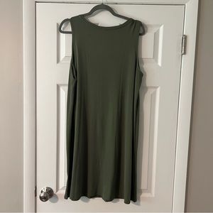 EUC 32 Degrees Army Green Tank Dress Sz XL